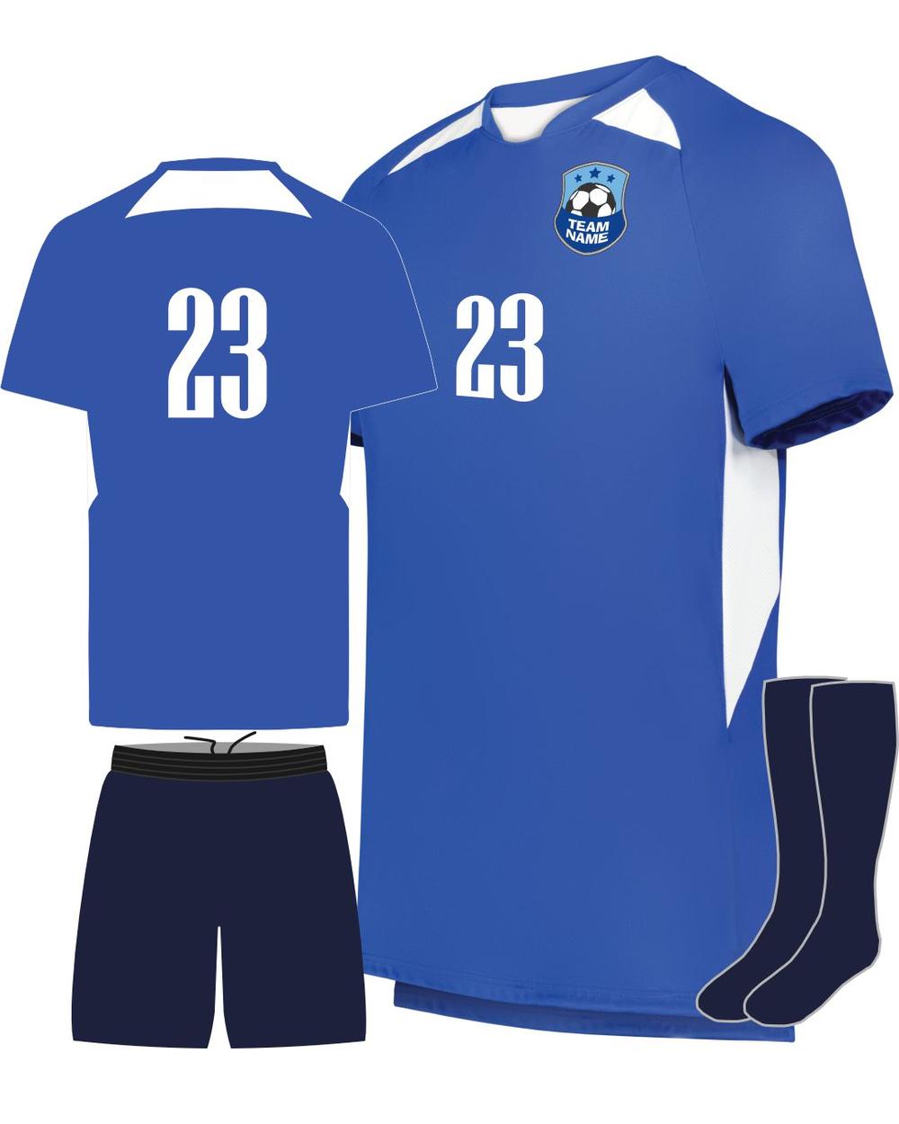 High 5 Hawk Evolution Custom Soccer Uniform, color: Royal/White