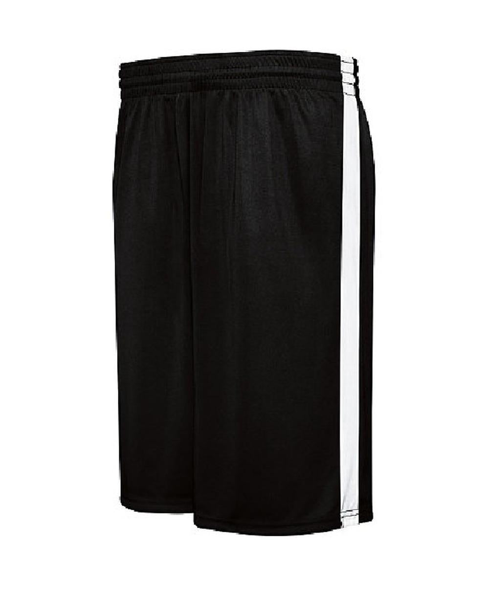 High 5 Men's 10" Competition Reversible Basketball Short, color: Black/White