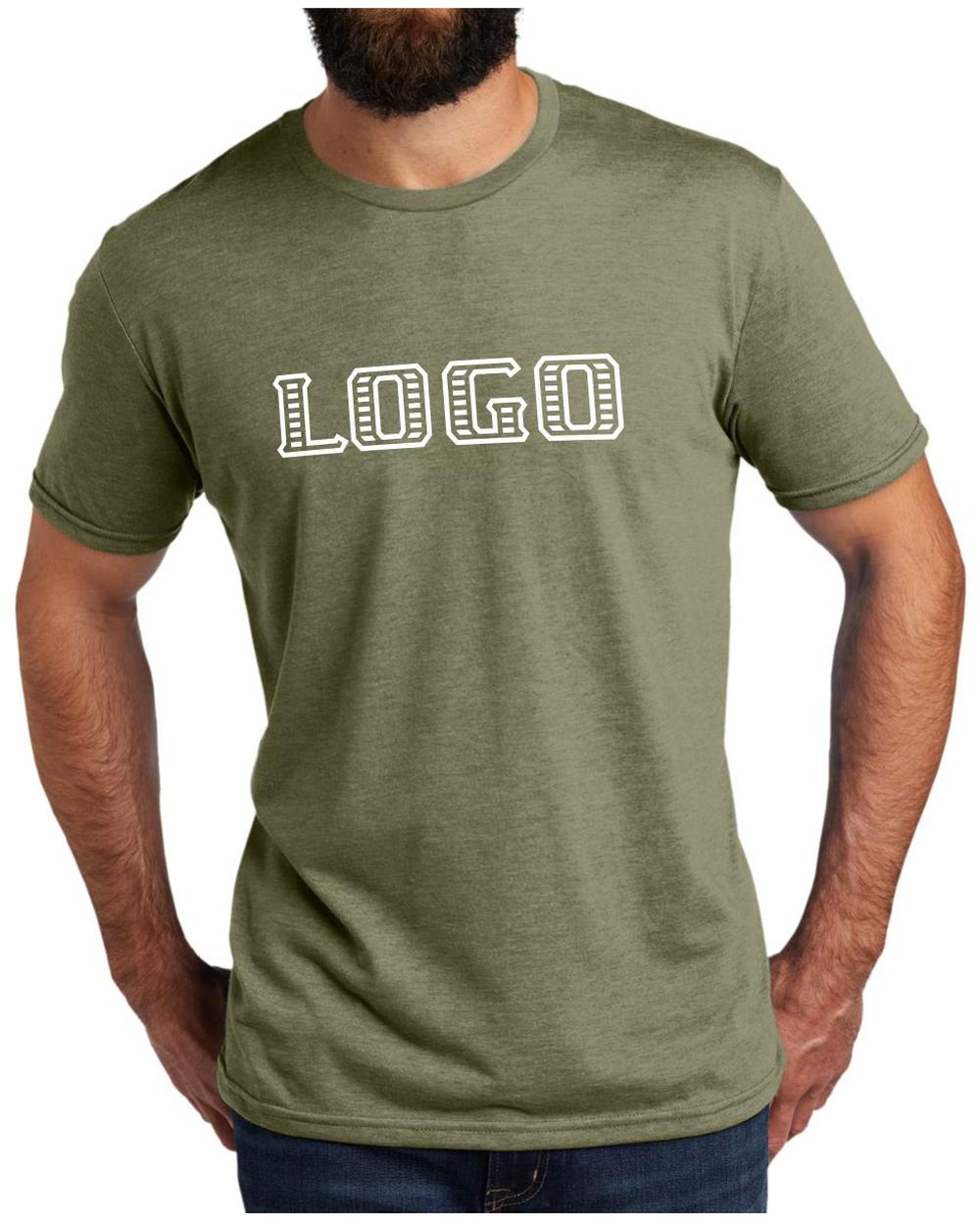 Allmade Men's Tri-Blend S/S Custom T-Shirt, color: Olive You Green