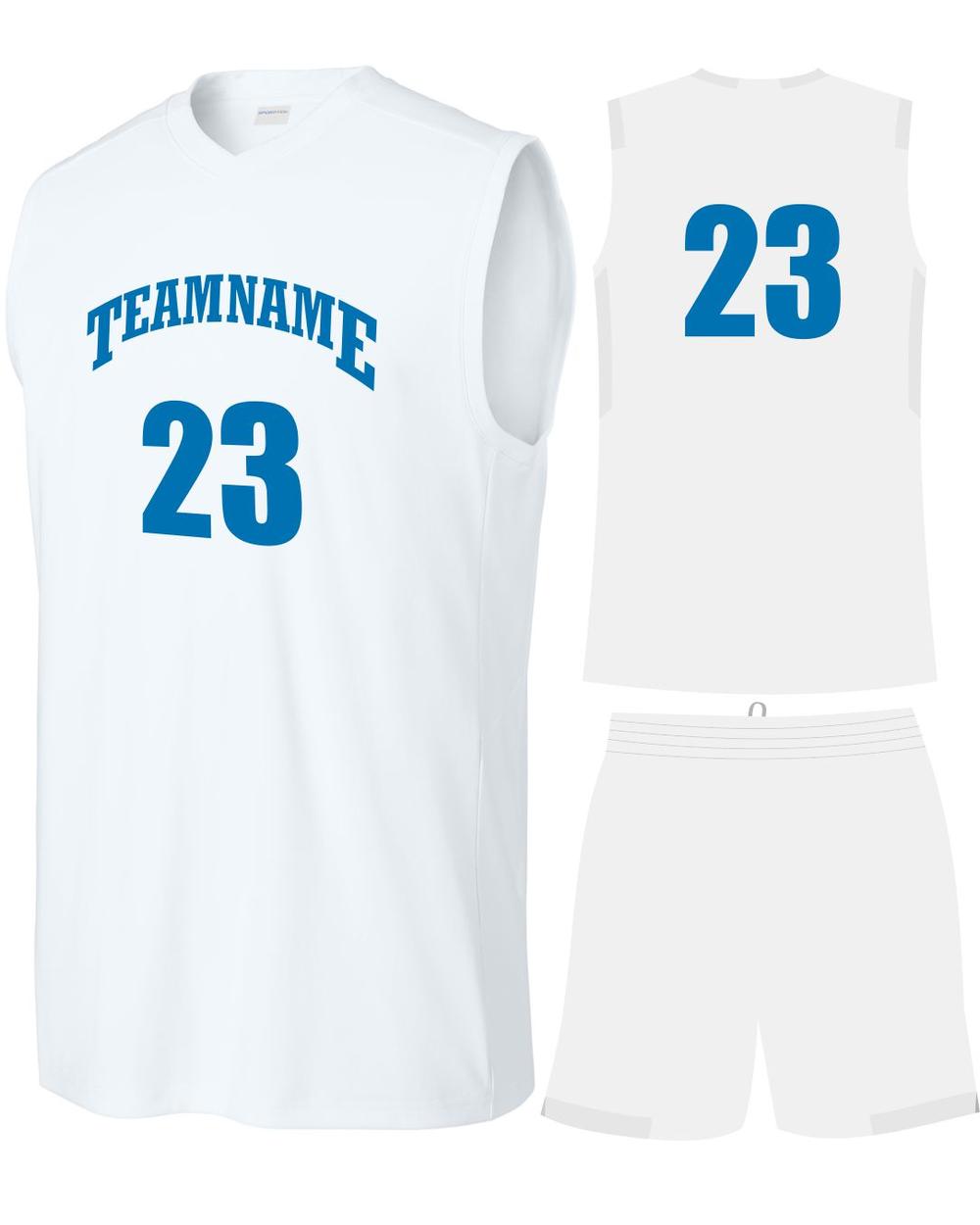 Sport-TEK Club Custom Cross-Training Uniform, color: White/White