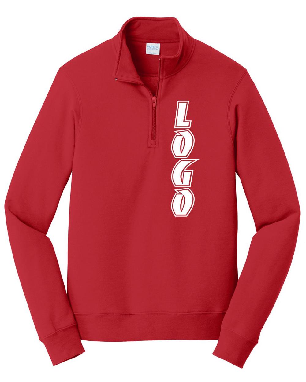 P&C Fan Favorite Fleece Pullover Custom Sweatshirt, color: Bright Red