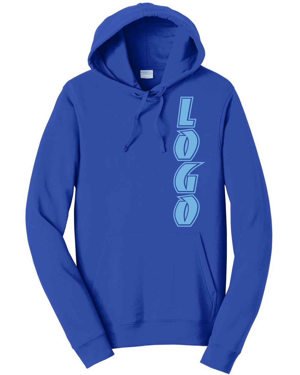 P&C Fan Favorite Fleece Pullover Hooded Custom Sweatshirt, color: True Royal