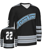 SportUniform Ice Custom Sublimated Hockey Jersey, color: Black/Grey