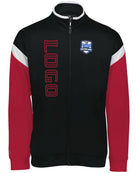Holloway Limitless Custom Warmup Jacket, color: Black/White/Scarlet