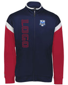 Holloway Limitless Custom Warmup Jacket, color: Navy/White/Scarlet