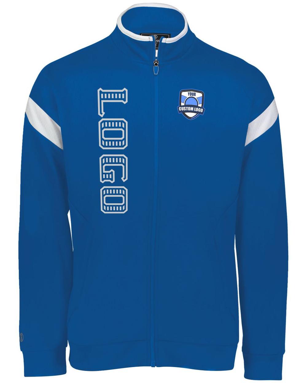 Holloway Youth Limitless Custom Warmup  Jacket, color: Royal/White