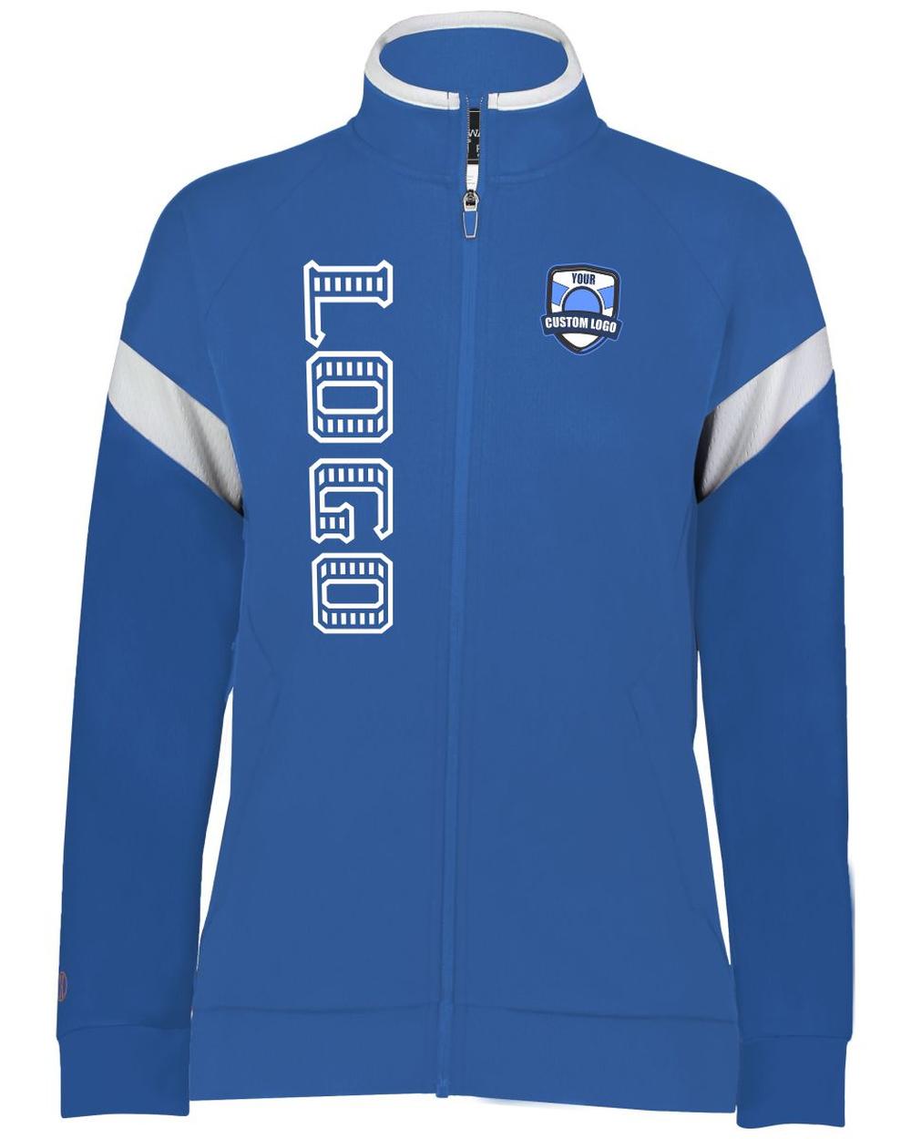 Holloway Women's Limitless Custom Warmup  Jacket, color: Royal/White