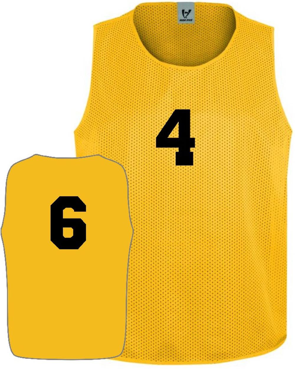 High 5 Youth Scrimmage Vest, color: Athletic Gold