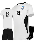 High 5 Octane Custom Soccer Uniform, color: White/Black