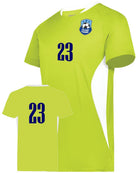 High 5 Octane Custom Soccer Jersey, color: Lime/White