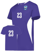 High 5 Octane Custom Soccer Jersey, color: Purple/White