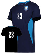High 5 Octane Custom Soccer Jersey, color: Navy/Power Blue