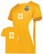 High 5 Octane Custom Soccer Jersey, color: Gold/White