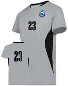 High 5 Octane Custom Soccer Jersey, color: Silver/Black
