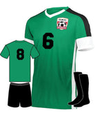 High 5 Wembley Custom Soccer Uniform, color: Kelly/White/Black