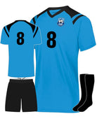 High 5 Sheffield Custom Soccer Uniform, color: Power Blue/Black