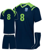 High 5 Sheffield Custom Soccer Uniform, color: Navy/Lime