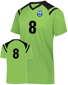 High 5 Sheffield Custom Soccer Jersey, color: Lime/Black