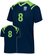 High 5 Sheffield Custom Soccer Jersey, color: Navy/Lime