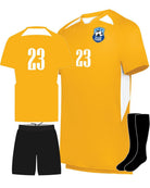 High 5 Hawk Evolution Custom Soccer Uniform, color: Gold/White