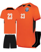 High 5 Hawk Evolution Custom Soccer Uniform, color: Power Orange/Black