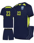 High 5 Hawk Evolution Custom Soccer Uniform, color: Navy/Lime
