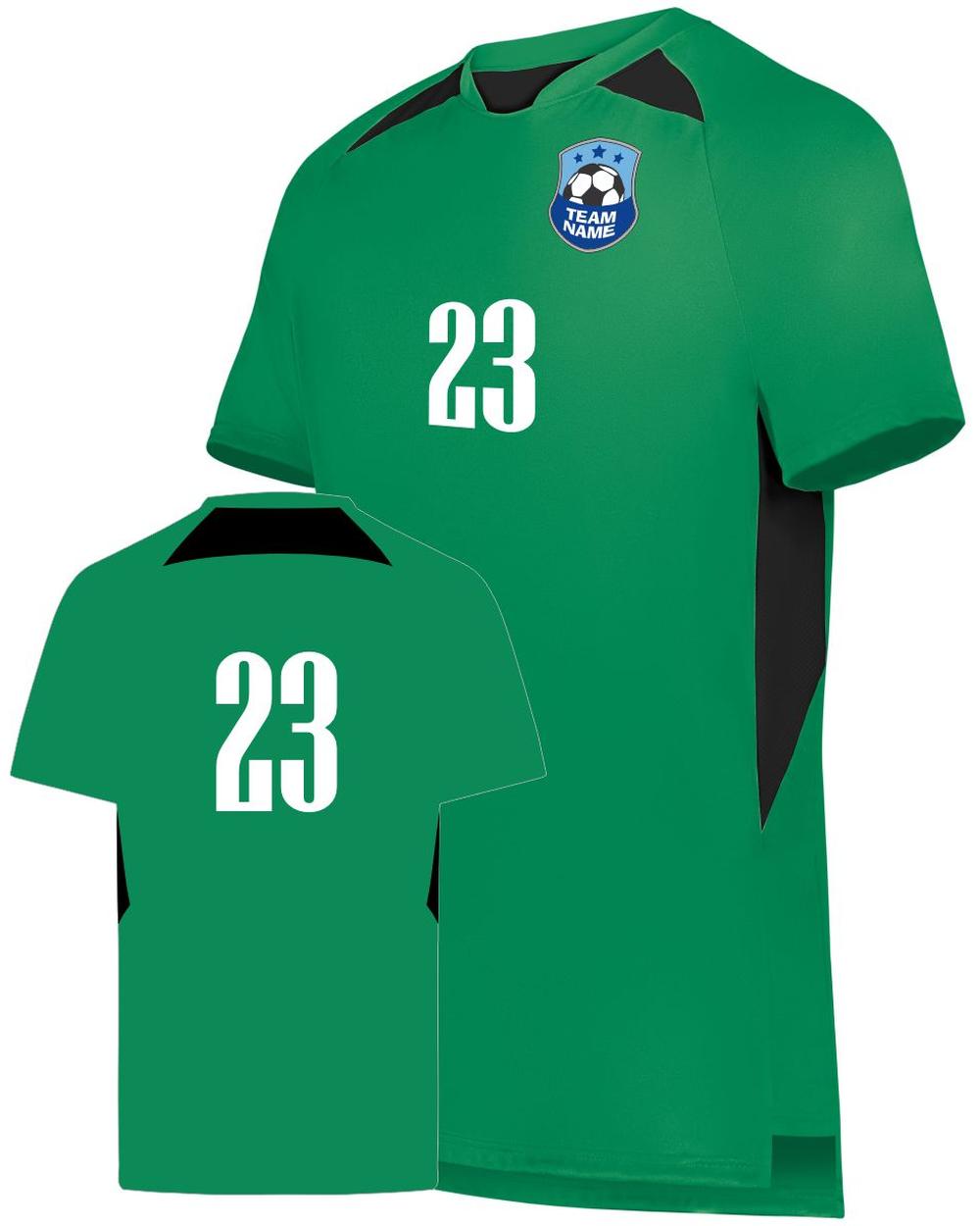 High 5 Hawk Evolution Custom Soccer Jersey, color: Kelly/Black