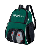 High 5 Mesh-Front Custom-Logo Backpack, color: Forest/Black/White