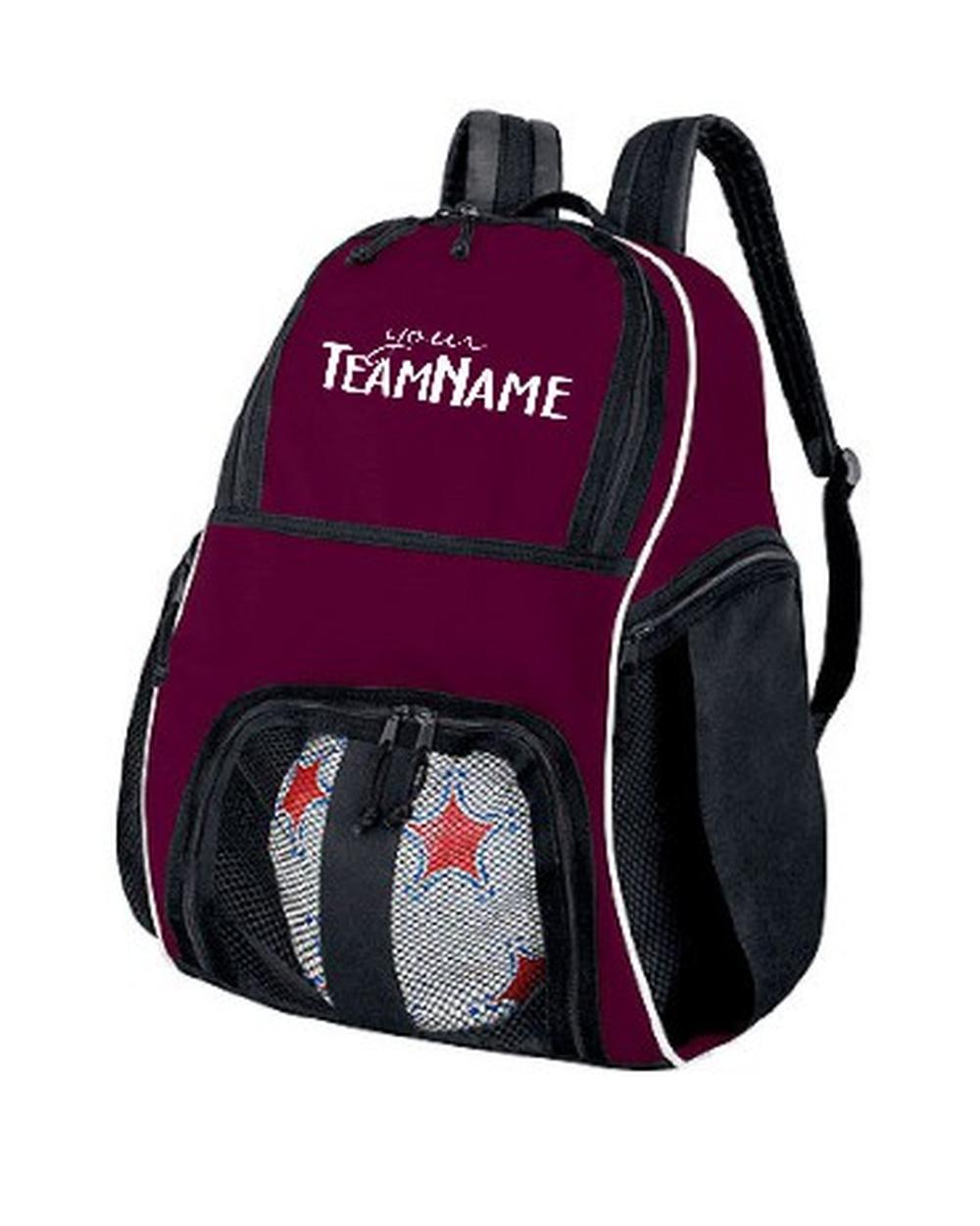 High 5 Mesh-Front Custom-Logo Backpack, color: Maroon/Black/White