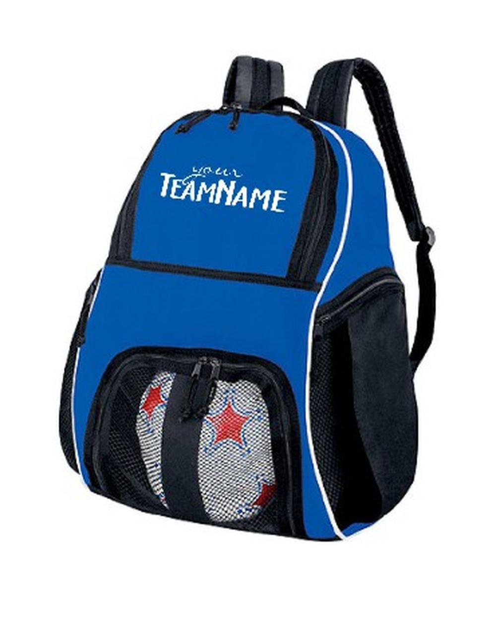 High 5 Mesh-Front Custom-Logo Backpack, color: Royal/Black/White