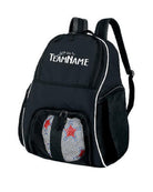 High 5 Mesh-Front Custom-Logo Backpack, color: Black/White