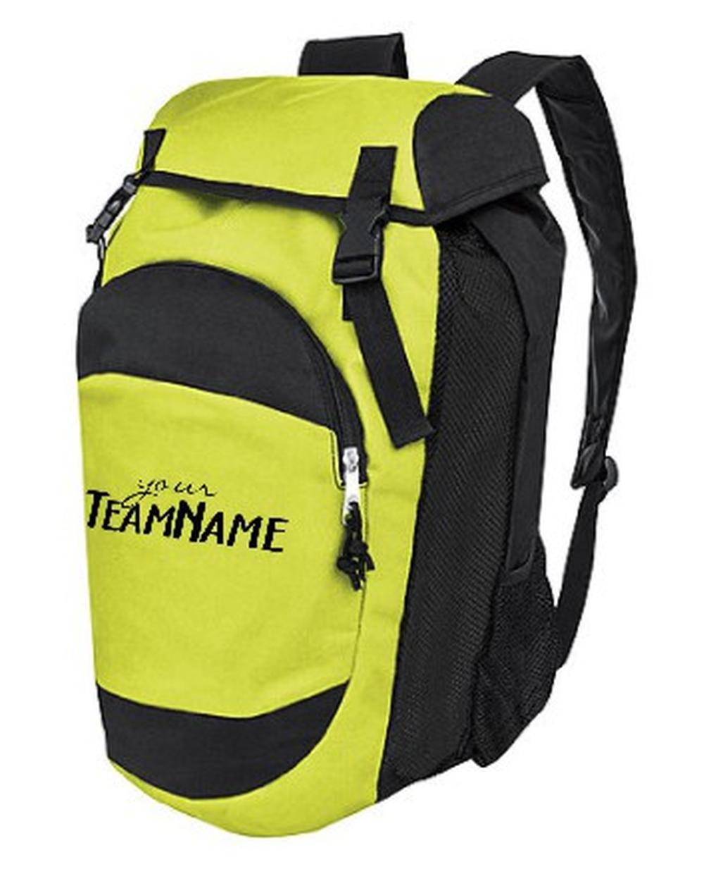 High 5 Gear Custom-Logo Backpack, color: Lime/Black