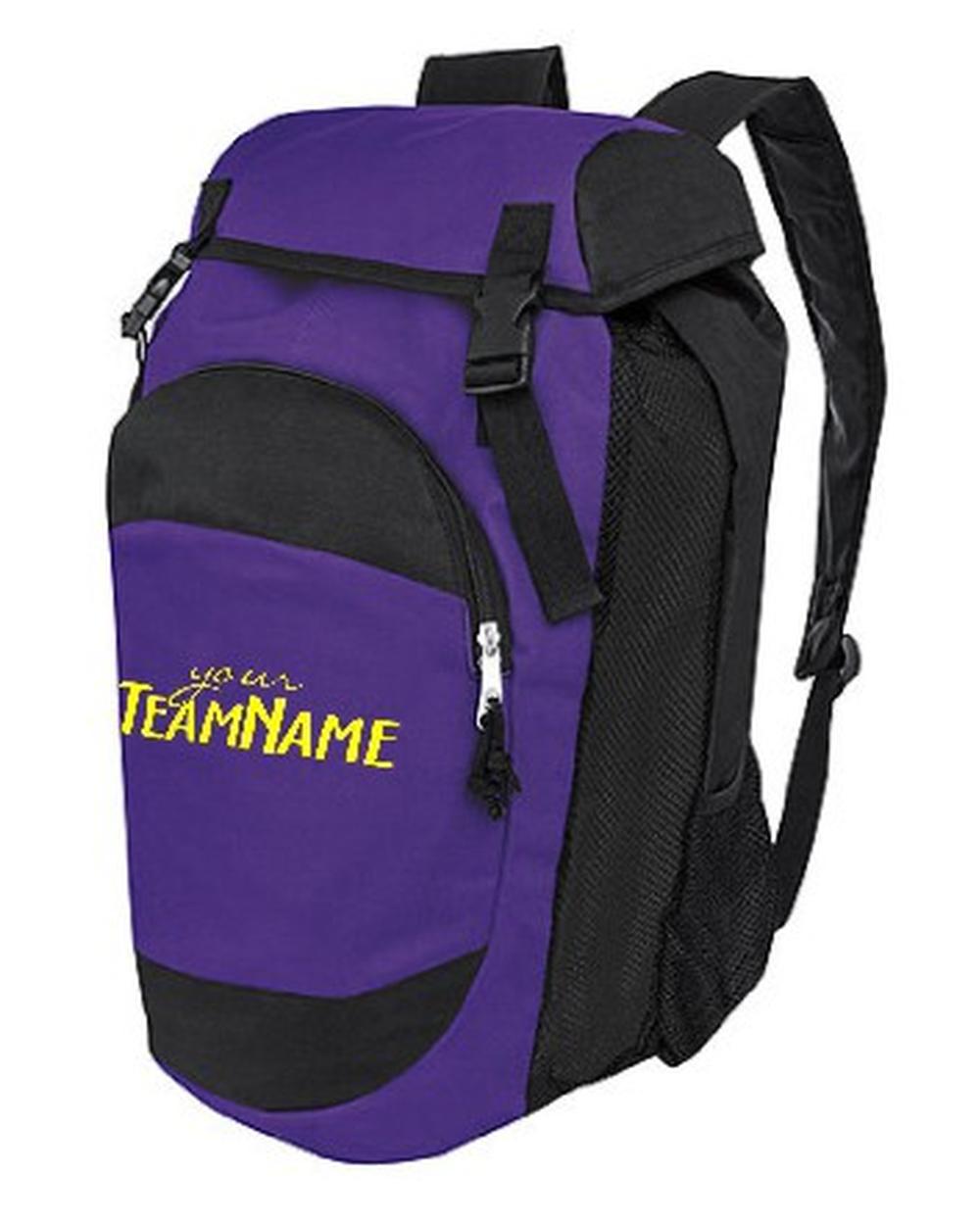 High 5 Gear Custom-Logo Backpack, color: Purple/Black