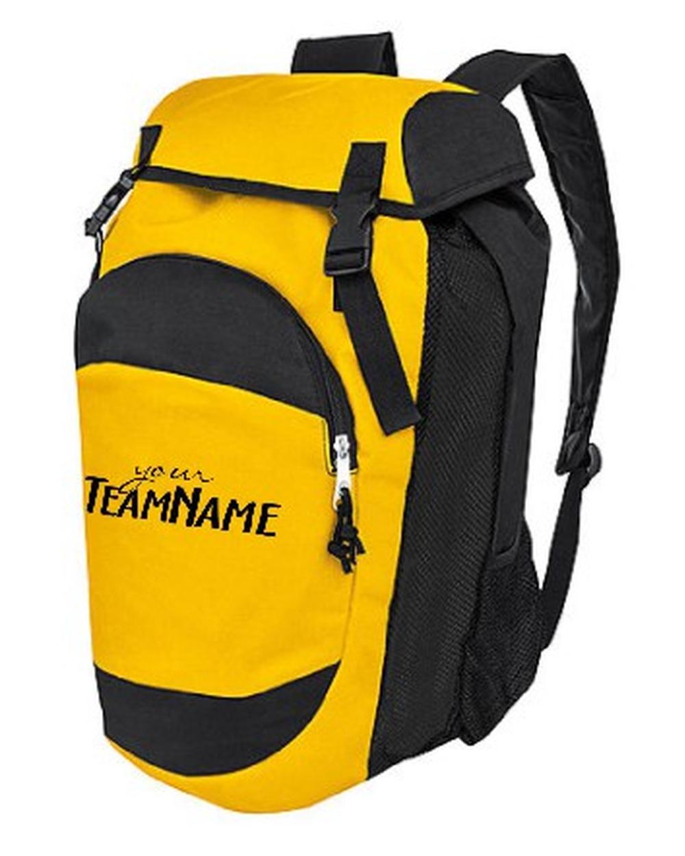 High 5 Gear Custom-Logo Backpack, color: Athletic Gold/Black