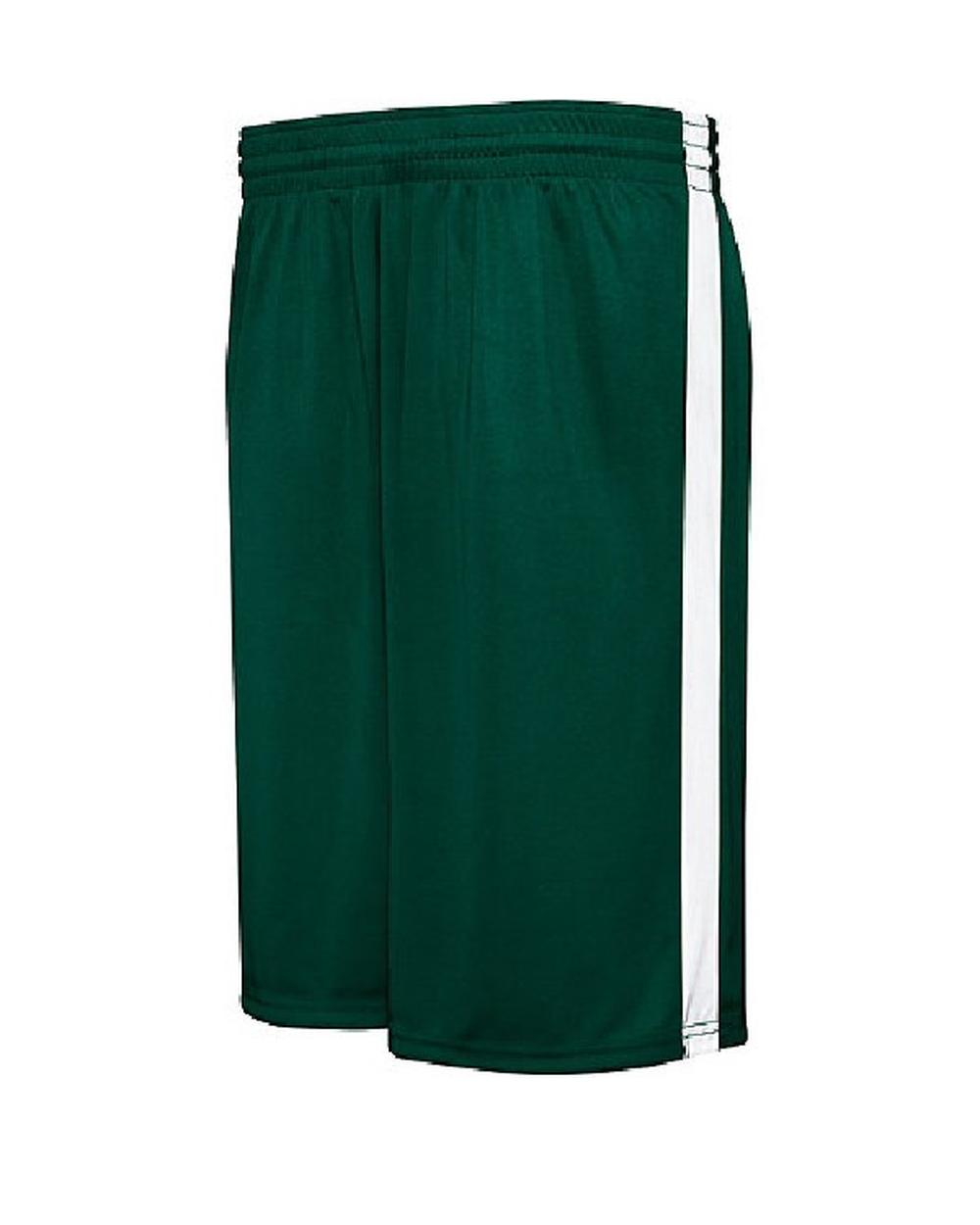 High 5 Men's 10" Competition Reversible Basketball Short, color: Forest/White