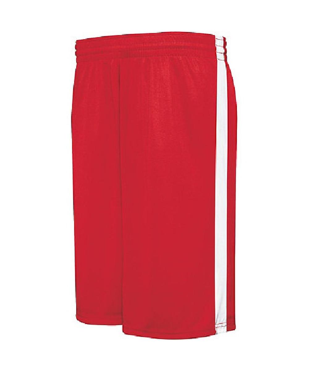High 5 Men's 10" Competition Reversible Basketball Short, color: Scarlet/White