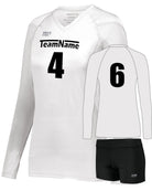 High 5 TruHit L/S Custom Volleyball Uniform, color: White