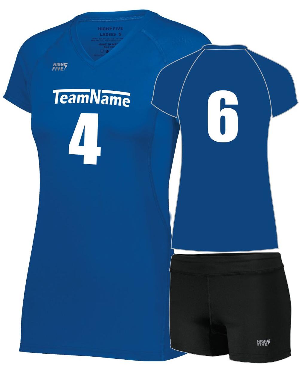 High 5 Women's TruHit Custom Volleyball Uniform, color: Royal