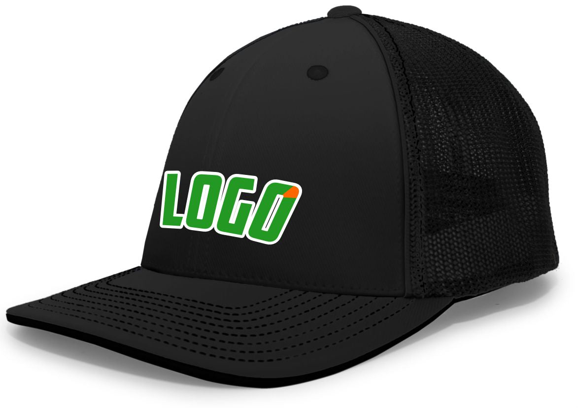 404MWL Unisex Trucker FlexFit MeshBack Custom Cap, color: Black