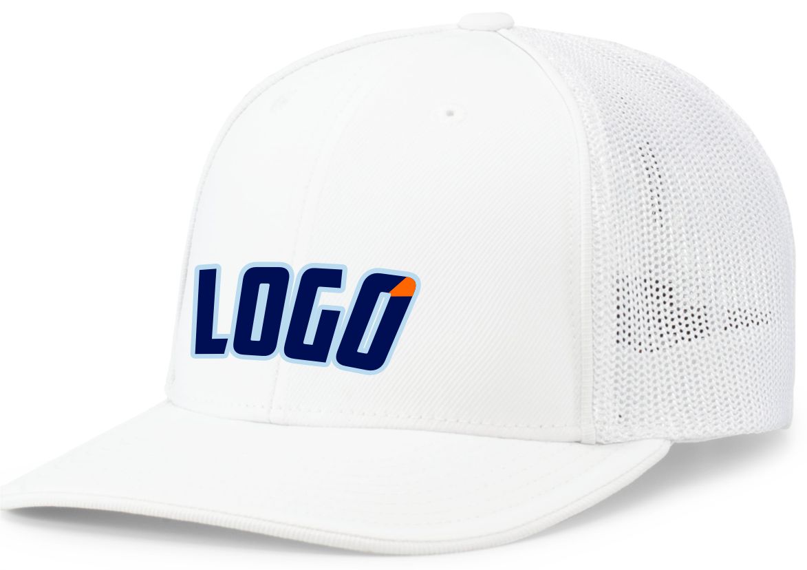 404MWL Unisex Trucker FlexFit MeshBack Custom Cap, color: White