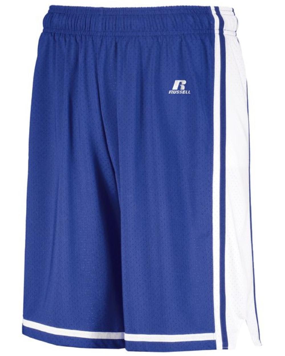 Russell Men's Legacy Basketball Short, color: Royal/White