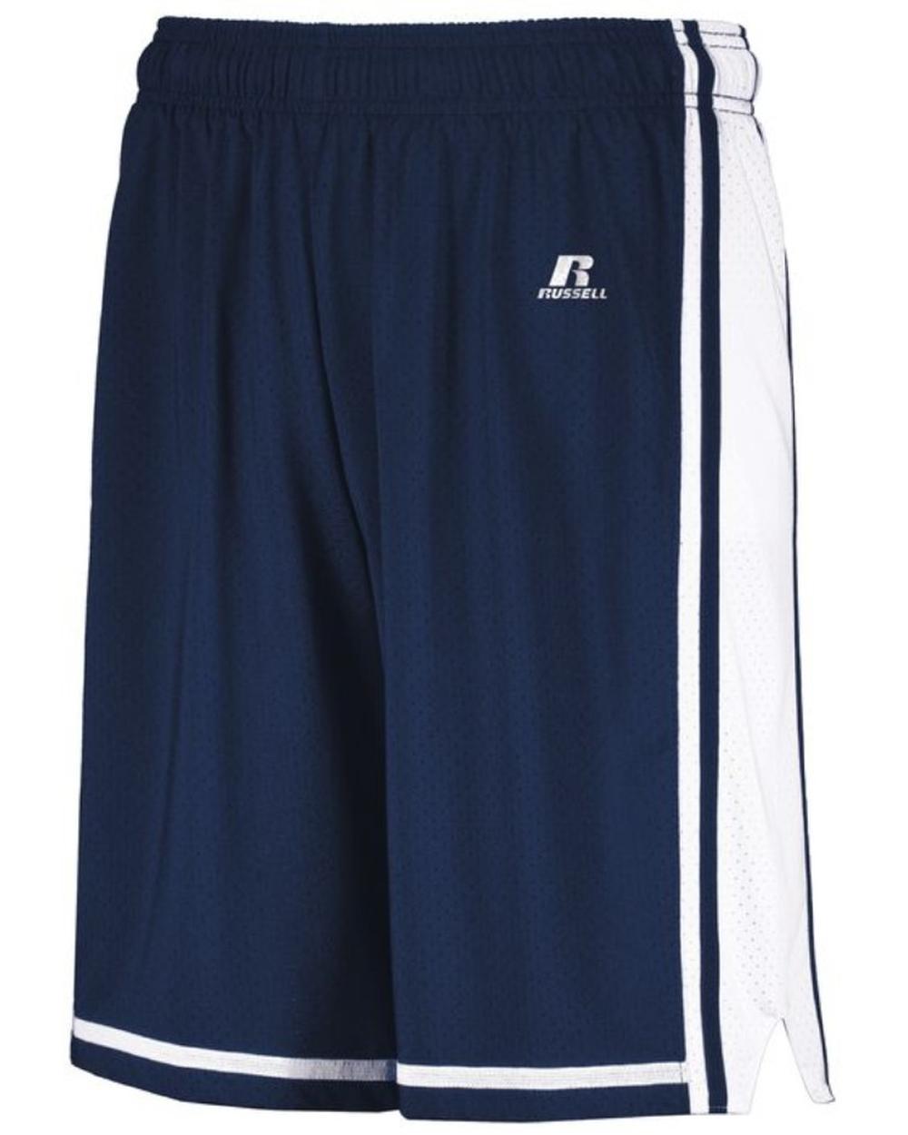 Russell Women's Legacy Basketball Short, color: Navy/White