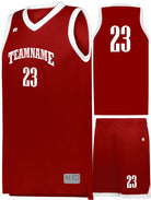 Russell Elite Powered By Coolcore Custom Basketball Uniform, color: True Red/White