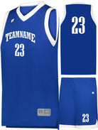 Russell Elite Powered By Coolcore Custom Basketball Uniform, color: Royal/White