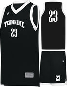 Russell Elite Powered By Coolcore Custom Basketball Uniform, color: Black/White