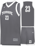 Russell Elite Powered By Coolcore Custom Basketball Uniform, color: Stealth/White