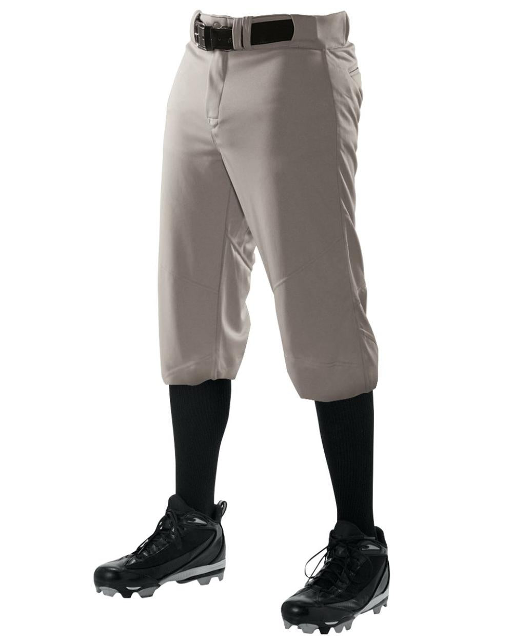 Alleson Youth Crush Knicker Baseball Pant, color: Grey