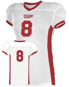 Alleson Elusive Custom Football Jersey, color: White/Red