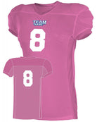Alleson Elusive Custom Football Jersey, color: Pink