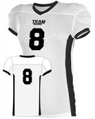 Alleson Elusive Custom Football Jersey, color: White/Black